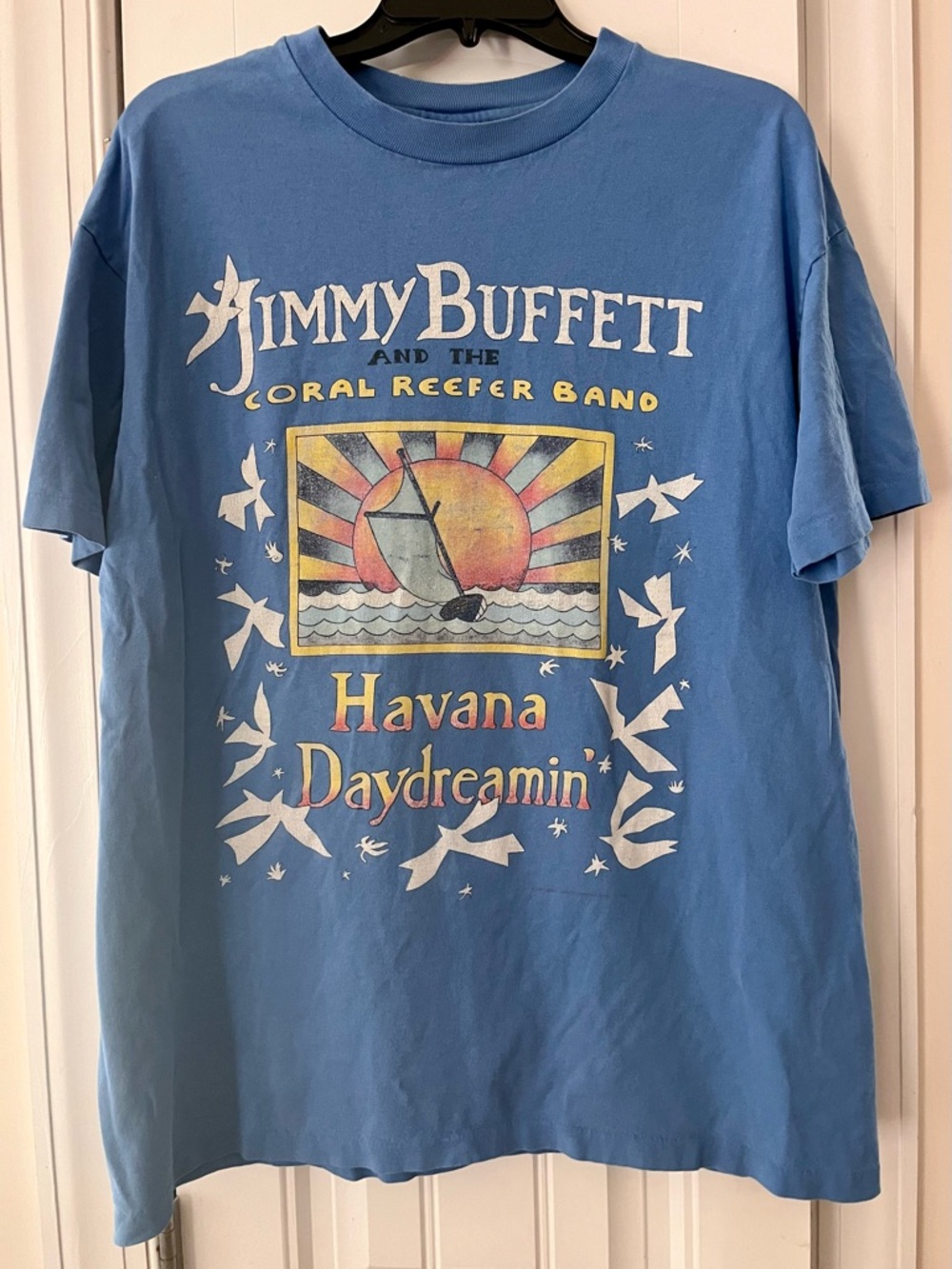 Vintage 90s Jimmy Buffett T-Shirt
Havana Daydreamin Single Stitch 1997
Tour Blue
